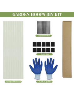 Arcos de Invernadero Sunwuk 20pcs Fibra de Vidrio Tamaño S 2