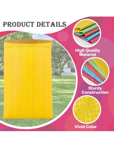 10 Bolsas de Carrera de Sacos de Papa WSFSLJWDW Coloridas 73.66x99.06cm