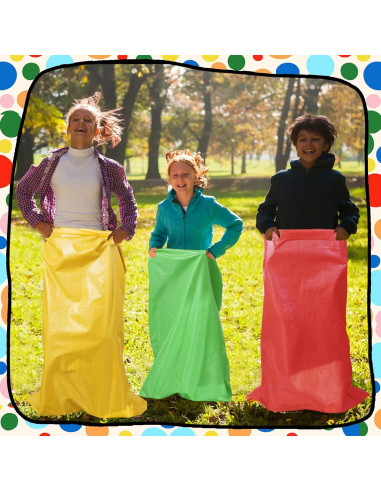 10 Bolsas de Carrera de Sacos de Papa WSFSLJWDW Coloridas 73.66x99.06cm