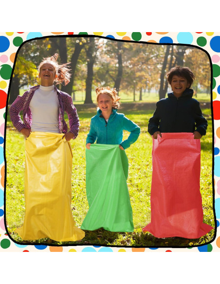 10 Bolsas de Carrera de Sacos de Papa WSFSLJWDW Coloridas 73.66x99.06cm