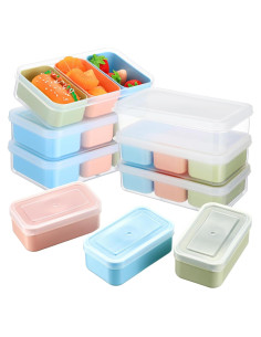 Set de 8 Contenedores de Snack SiliFine con Tapas Reutilizables