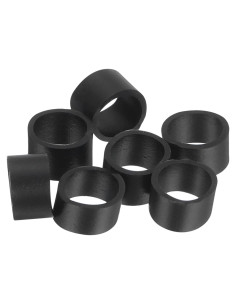 50 Piezas Bandas de Goma de Silicona uxcell 6x5mm Negras