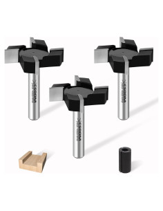 Fresa de Superficie CNC CSOOM 3PCS 12.7mm Eje 50.8mm Diámetro