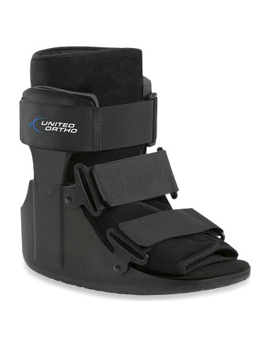 Botín de Fractura Corto Cam Walker United Ortho Negro Extra Pequeño