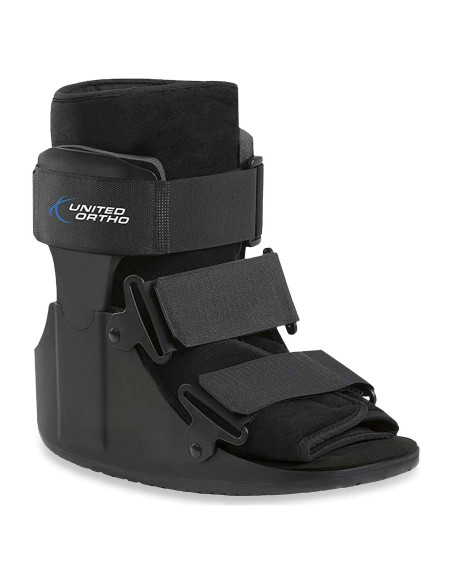 Botín de Fractura Corto Cam Walker United Ortho Negro Extra Pequeño