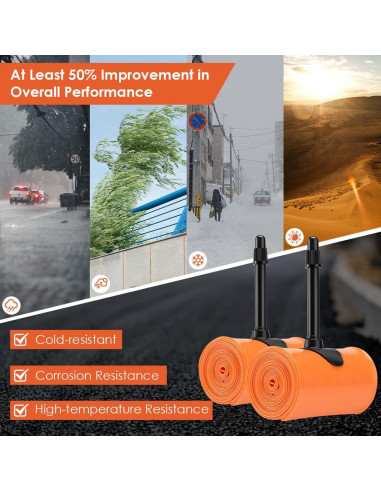 Tubo Interno TPU ACEROMT 700c x 18-32c con Válvulas Presta 45mm