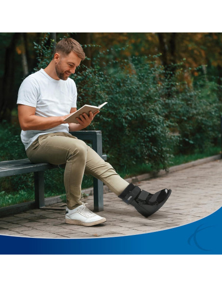 Botín de Fractura Corto Cam Walker United Ortho Negro Extra Pequeño