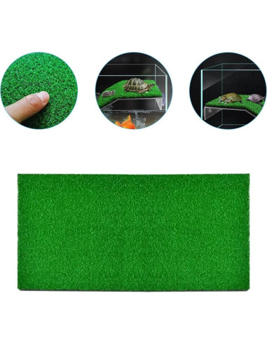 Césped Artificial Alipis para Tortugas 50x25cm Verde