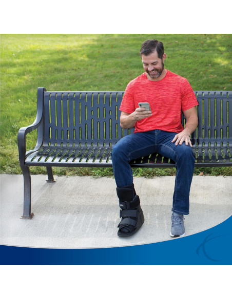 Botín de Fractura Corto Cam Walker United Ortho Negro Extra Pequeño