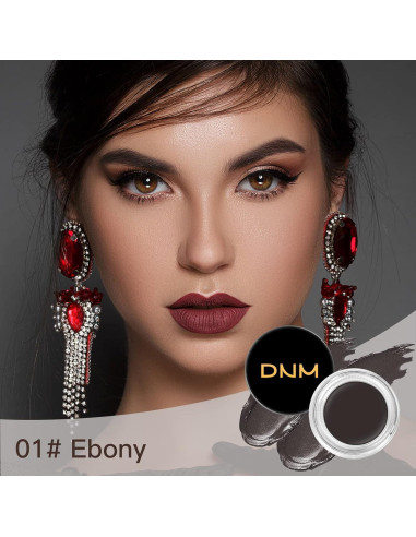 Kit de Pomada para Cejas BEFIVECOK 4g Resistente al Agua Ébano