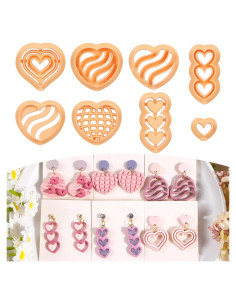 Cortadores de Arcilla de Polímero Puocaon Corazón - 8 Piezas