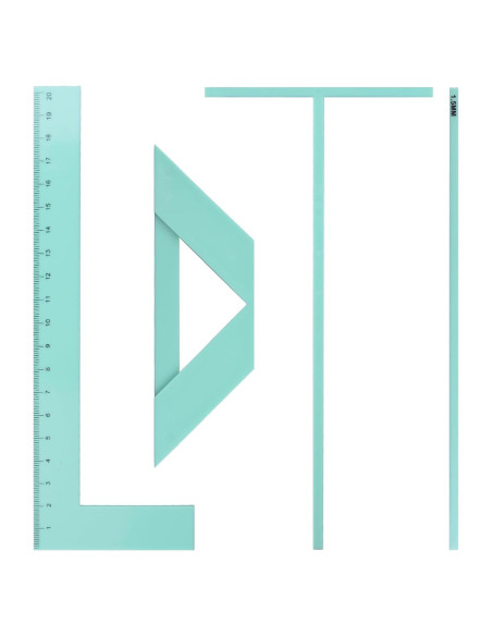 Juego de 4 Herramientas de Encuadernación Acrílica URROMA Verde