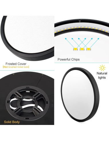 Luz de Techo LED Empotrada Jiasi 22.6 cm 18W 2800K Blanco Cálido