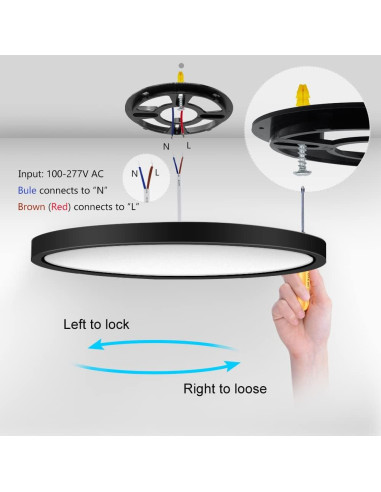 Luz de Techo LED Empotrada Jiasi 22.6 cm 18W 2800K Blanco Cálido