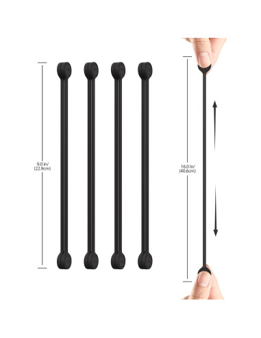 Correas Magnéticas Retorcidas FRKNER 8 Paquetes Silicona