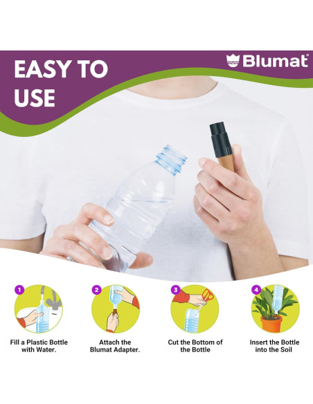 Kit de Riego Automático Blumat - Paquete de 3 Estacas para Plantas