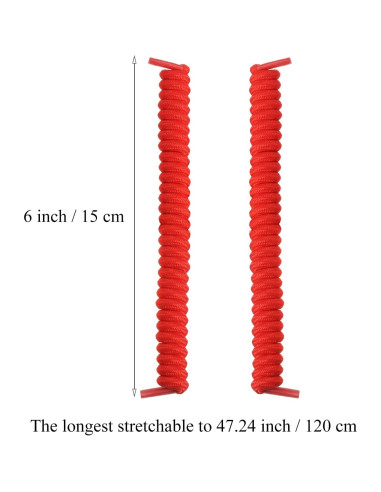 WILLBOND 12 Pares de Cordones Elásticos Rizados Multicolor 120 cm