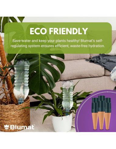 Kit de Riego Automático Blumat - Paquete de 3 Estacas para Plantas