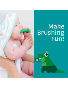 Cepillo de Dientes Chomps El Dino para Niños 0-4 Años 2