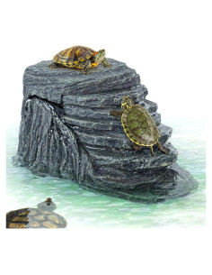 Filtro Acuario REPTIZOO 92GPH con Plataforma de Sol y Bio-Filtración