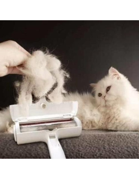 Rodillo Quitapelusas Reutilizable LANDA para Pelo de Mascotas - Azul