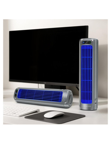 Ventilador de Escritorio ClimaComfy 12 Pulgadas Recargable 5000mAh