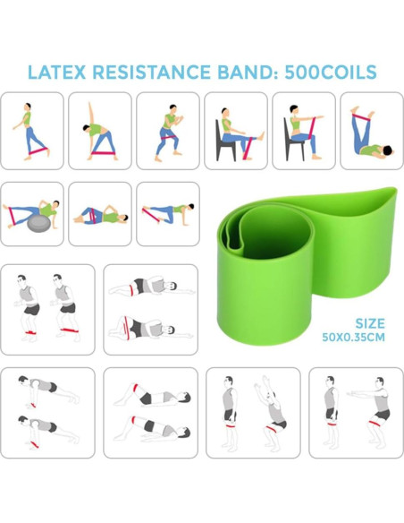 Conjunto de Yoga y Pilates Irfora - Bandas, Pelota y Anillo