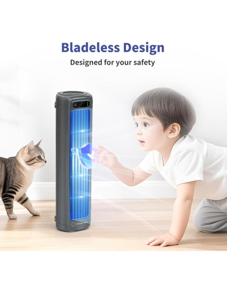 Ventilador de Escritorio ClimaComfy 12 Pulgadas Recargable 5000mAh