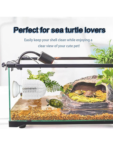 Cepillo de Limpieza para Tortugas Neacus con Ventosa Firme