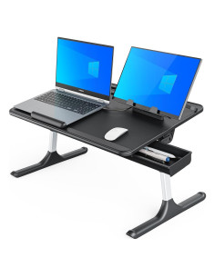 Mesa para Regazo SAIJI Plegable Extra Grande con Soporte de Lectura