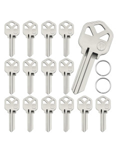 Paquete de 15 Llaves en Blanco KW1 de Latón para Cerraduras