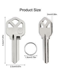 Paquete de 15 Llaves en Blanco KW1 de Latón para Cerraduras 2