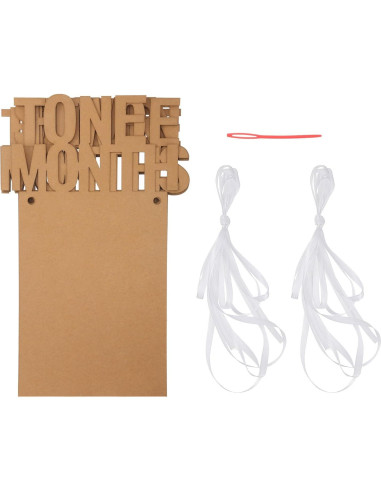 Banderín de Foto de Cumpleaños 1er Año Bememo - 12 Meses