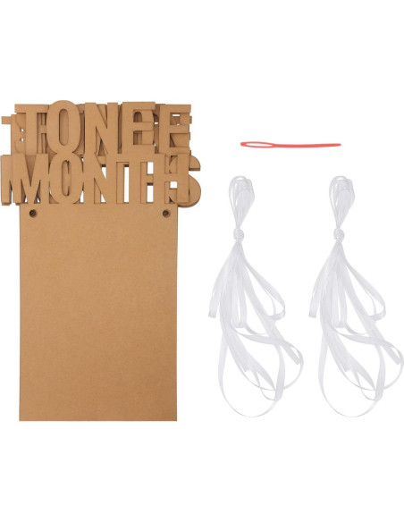 Banderín de Foto de Cumpleaños 1er Año Bememo - 12 Meses