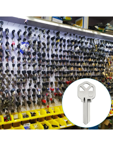 Paquete de 15 Llaves en Blanco KW1 de Latón para Cerraduras