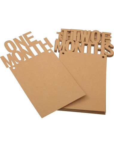 Banderín de Foto de Cumpleaños 1er Año Bememo - 12 Meses