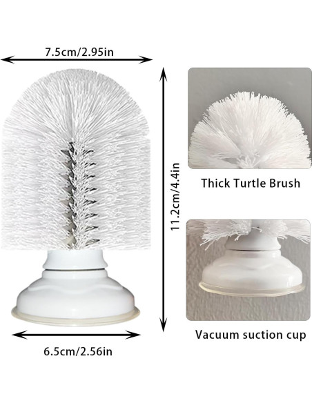 Cepillo de Limpieza para Tortugas Neacus con Ventosa Firme