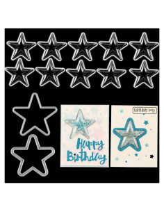 Cúpulas Shaker Transparentes BAOFALI 12PCS Estrella DIY