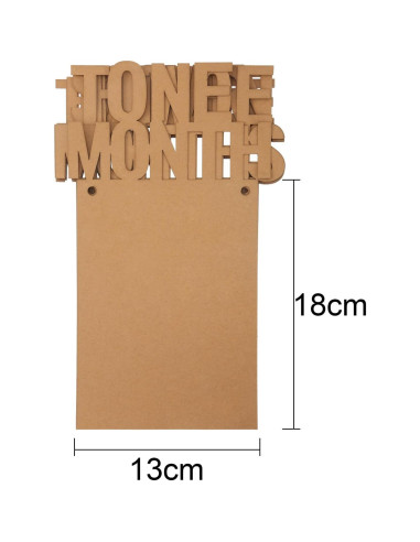 Banderín de Foto de Cumpleaños 1er Año Bememo - 12 Meses