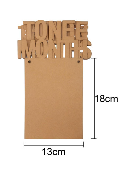 Banderín de Foto de Cumpleaños 1er Año Bememo - 12 Meses