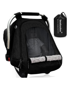 Cubierta de Asiento de Coche Impermeable para Bebé Negro