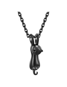 Collar de Urna para Cenizas de Mascotas DWJSu Negro 45 cm