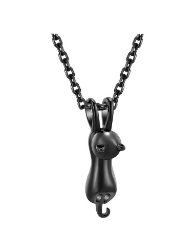 Collar de Urna para Cenizas de Mascotas DWJSu Negro 45 cm