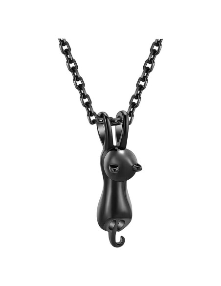 Collar de Urna para Cenizas de Mascotas DWJSu Negro 45 cm