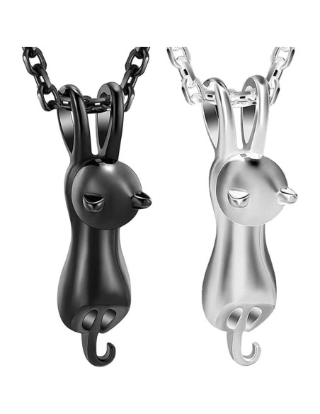 Collar de Urna para Cenizas de Mascotas DWJSu Negro 45 cm