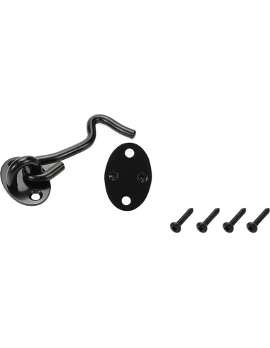 Pestillo de Gancho Ocular Rannb 3 Pulgadas Acero Inoxidable Negro - 4 Pcs