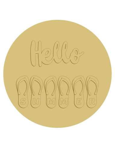 Colgador de Puerta 3D Hola Verano Diverse Woodworking 30.48 cm