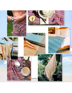 Toalla de Playa Cacala 100% Algodón 94x178 cm Secado Rápido 2