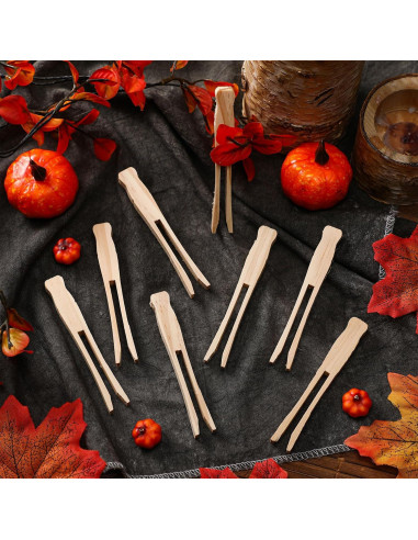 200 Pinzas de Madera Vintage Zubebe para Ropa 9.5 cm