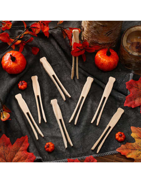 200 Pinzas de Madera Vintage Zubebe para Ropa 9.5 cm